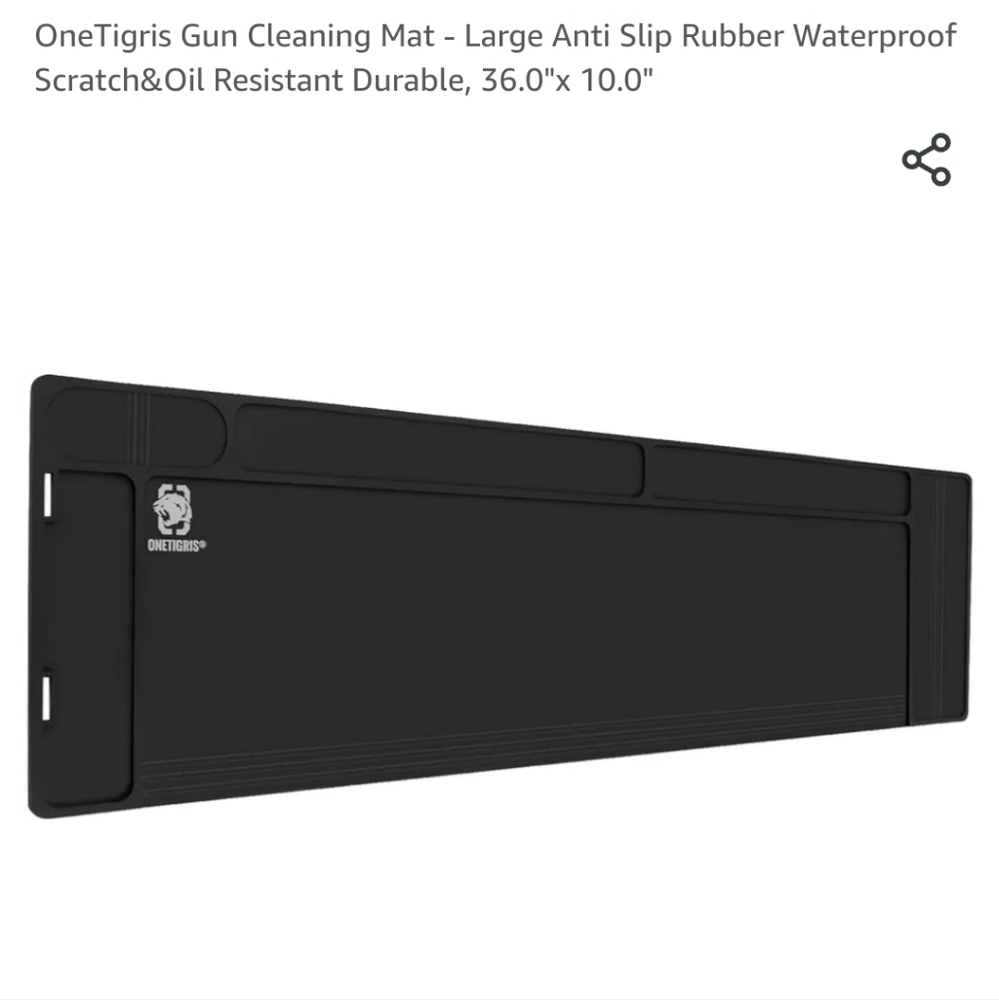OneTigris Black Nonslip Nonstick Large Rifle Gun Cleaning Mat